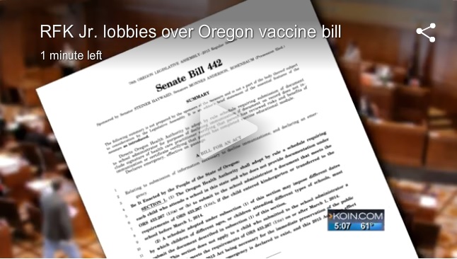 RFK Jr. lobbies over Oregon vaccine bill